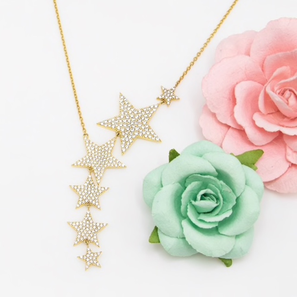 JADA Dana Falling Star Necklace